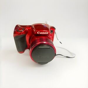 Canon PowerShot SX410 IS 20.0MP Digital Camera Red 40x Zoom Lens Error -As-Is